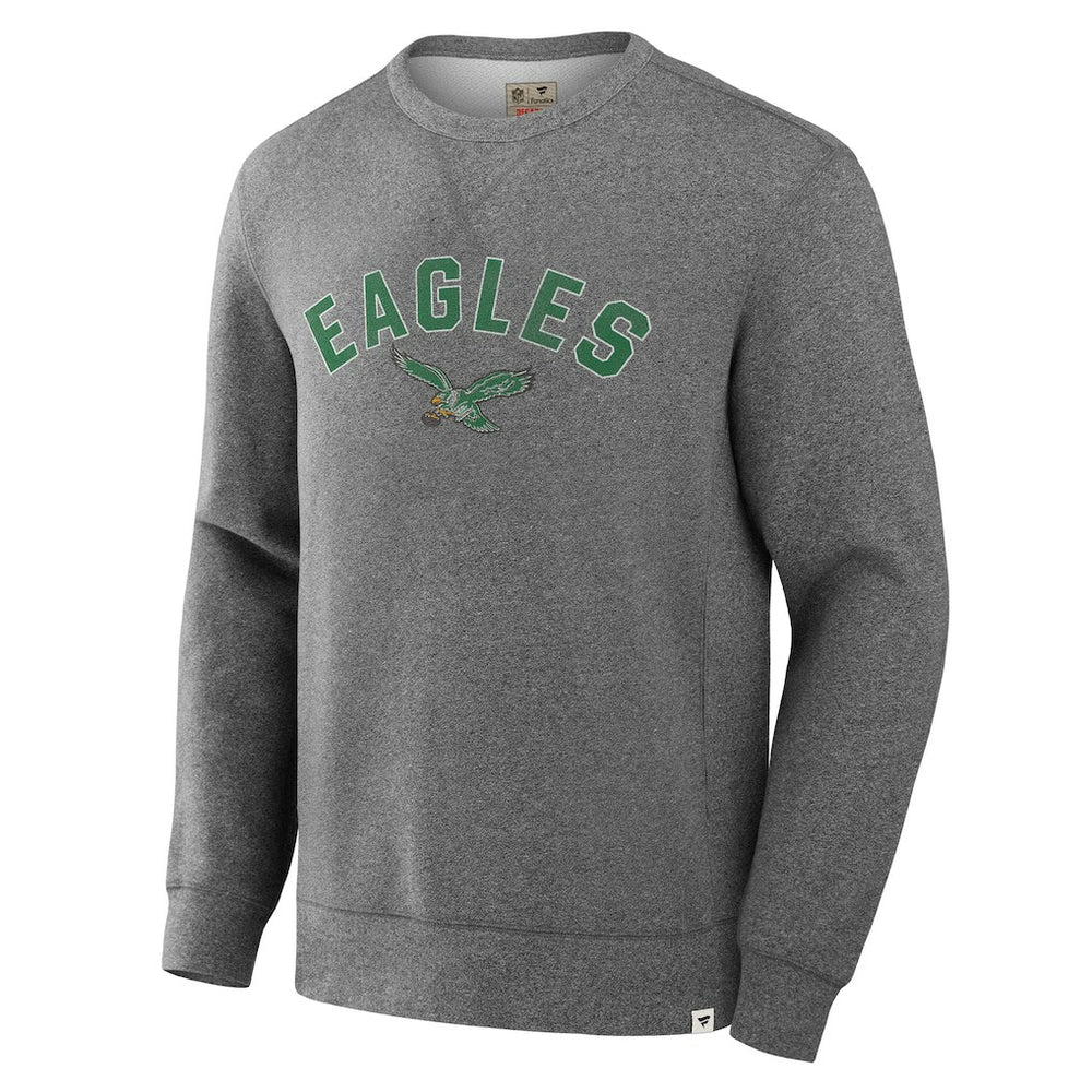 Philadelphia Eagles Loop Terry Pullover Sweatshirt - Heather Gray for sale
