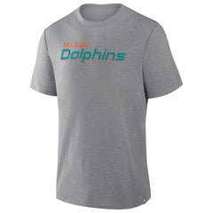 Miami Dolphins Pass Rush Tri-Blend T-Shirt - Heather Gray on sale