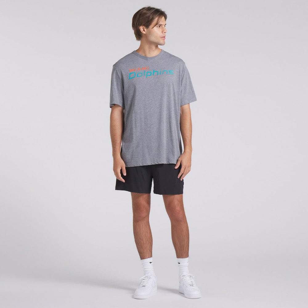 Miami Dolphins Pass Rush Tri-Blend T-Shirt - Heather Gray on sale