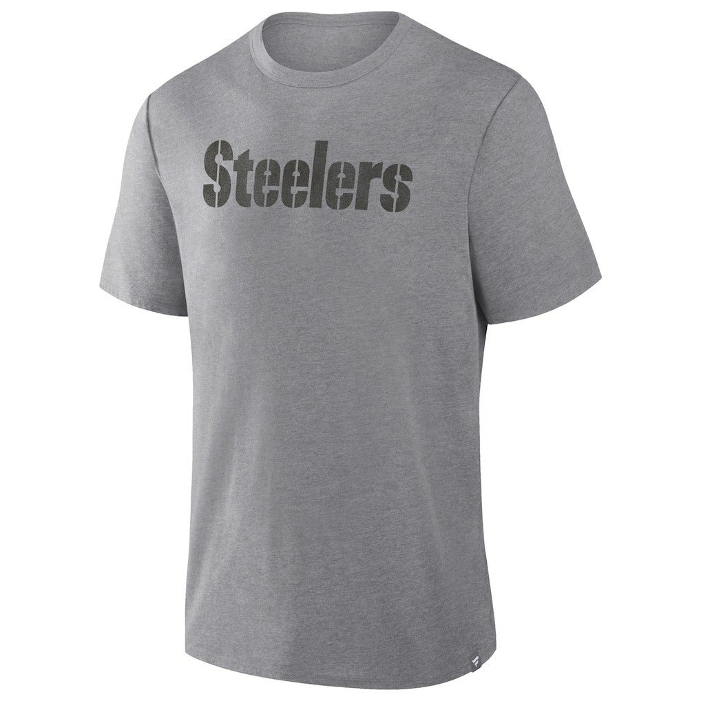 Pittsburgh Steelers Pass Rush Tri-Blend T-Shirt - Heather Gray outlet
