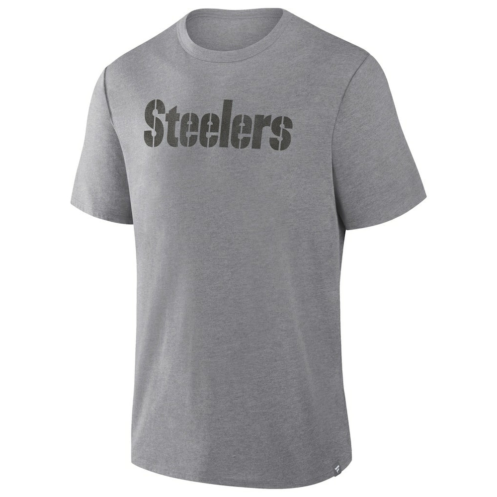 Pittsburgh Steelers Pass Rush Tri-Blend T-Shirt - Heather Gray outlet