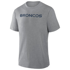 Denver Broncos Pass Rush Tri-Blend T-Shirt - Heather Gray sale
