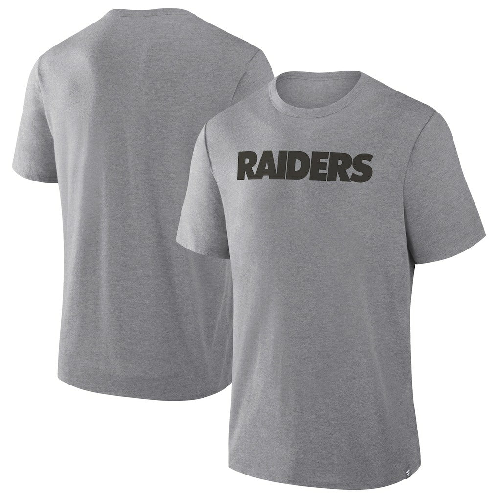 Las Vegas Raiders Pass Rush Tri-Blend T-Shirt - Heather Gray outlet