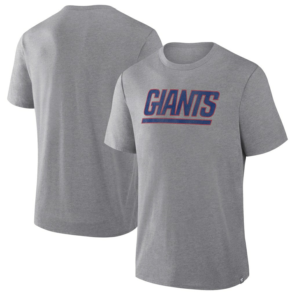 New York Giants Pass Rush Tri-Blend T-Shirt - Heather Gray on sale