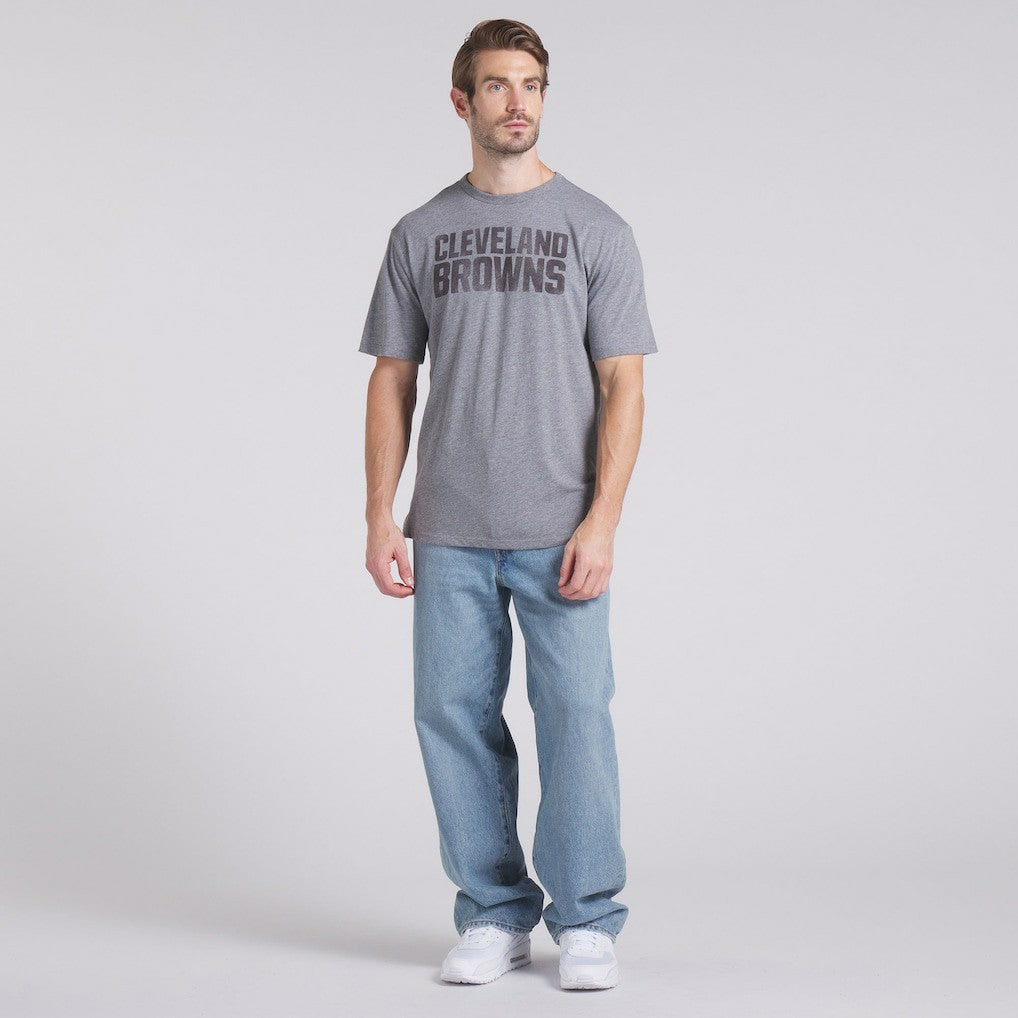 Cleveland Browns Pass Rush Tri-Blend T-Shirt - Heather Gray for sale
