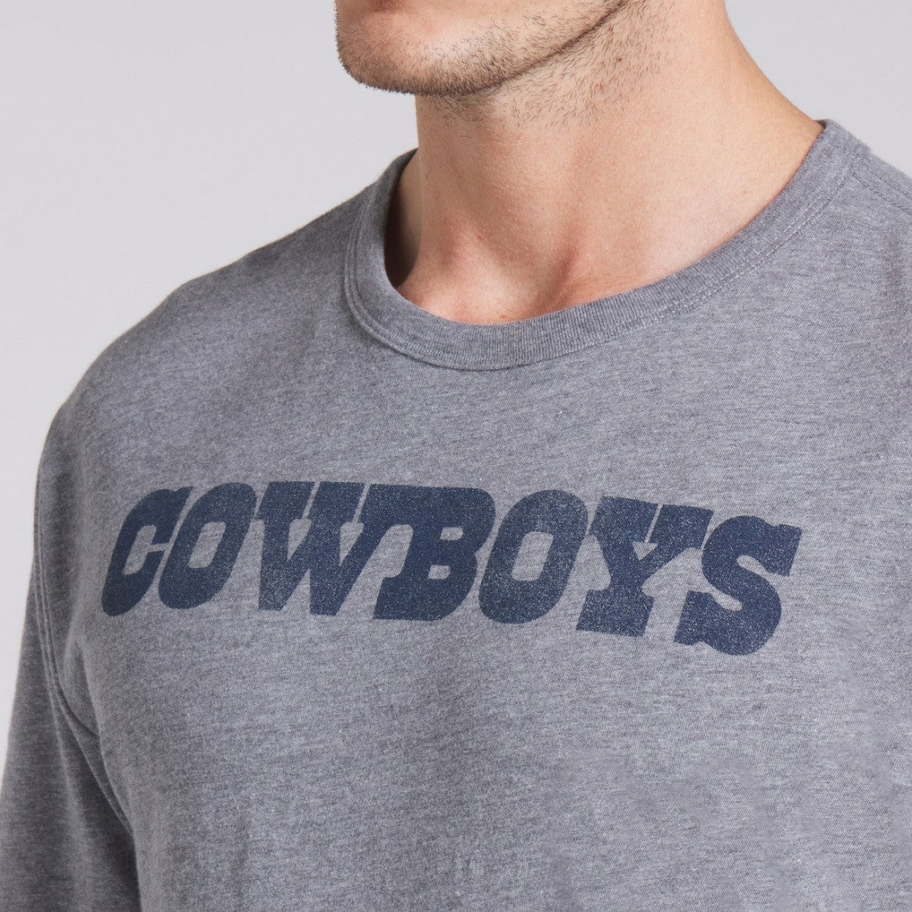 Dallas Cowboys Pass Rush Tri-Blend T-Shirt - Heather Gray discount