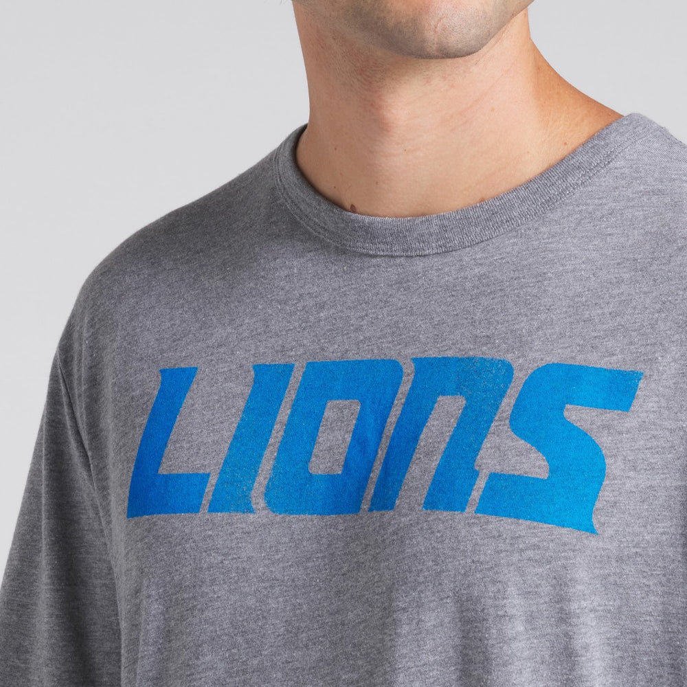 Detroit Lions Pass Rush Tri-Blend T-Shirt - Heather Gray on sale