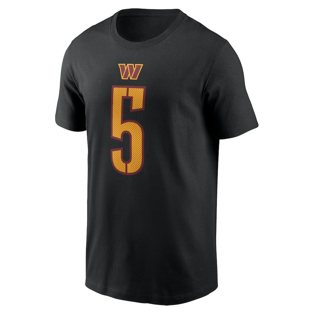 Jayden Daniels Washington Commanders Player Name & Number T-Shirt - Black on sale