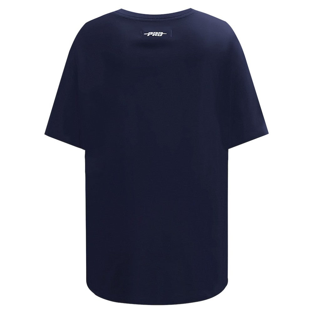 Atlanta Braves Pro Standard Women's Rhinestone Slim Fit T-Shirt Navy