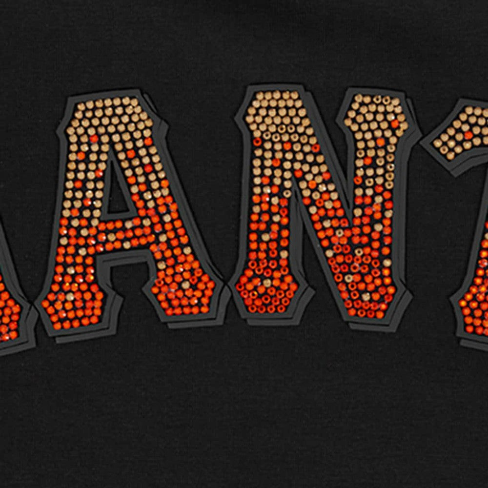 San Francisco Giants Pro Standard Women's Rhinestone Slim Fit T-Shirt Black
