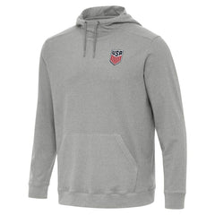 USMNT Antigua Cloud Pullover Hoodie - Heather Gray cheap