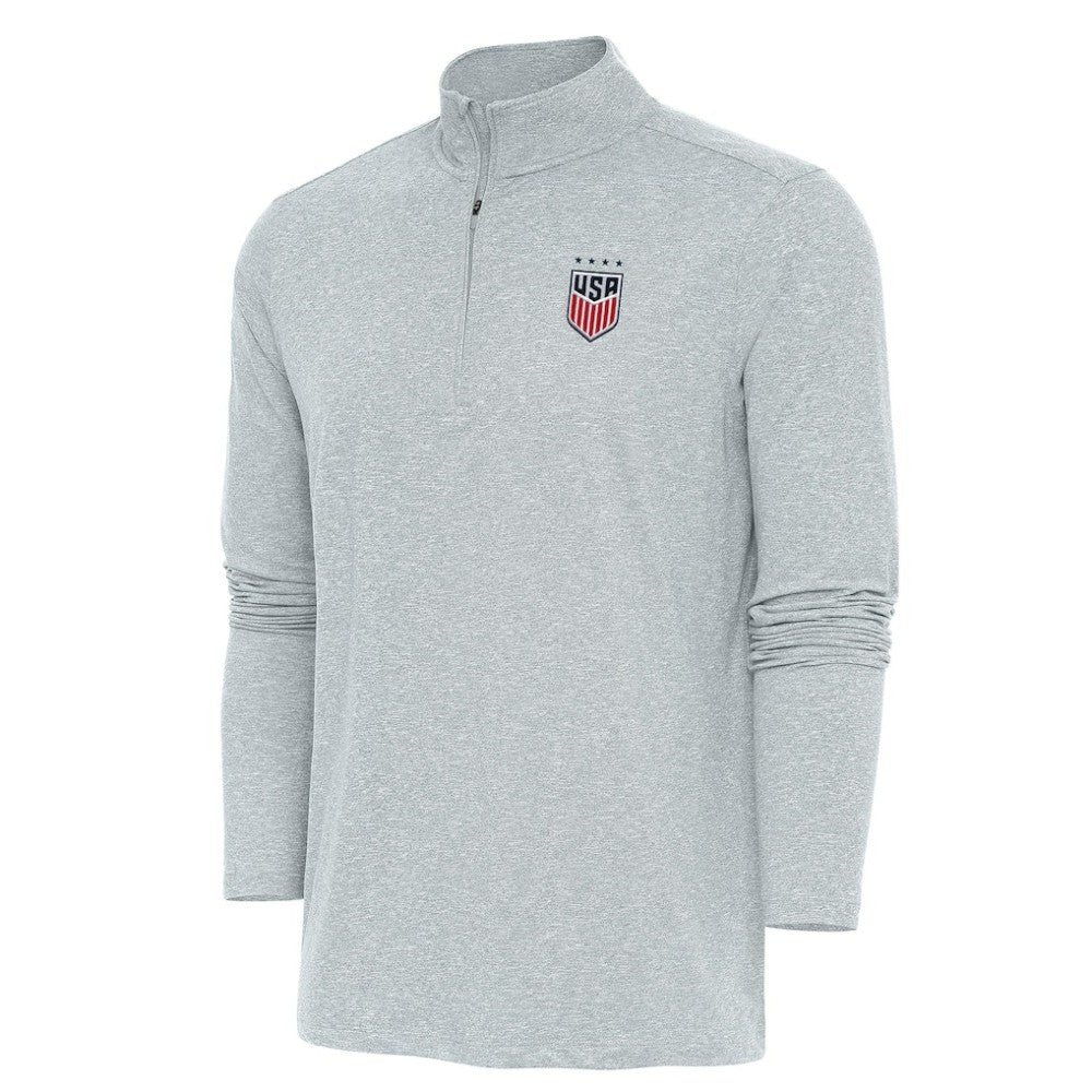 USWNT Antigua Hunk Quarter-Zip Top - Heather Gray online