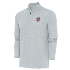 USWNT Antigua Hunk Quarter-Zip Top - Heather Gray online