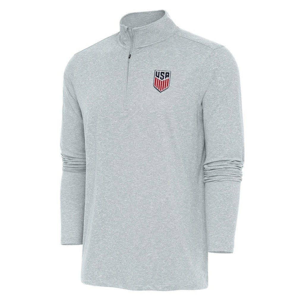 USMNT Antigua Hunk Quarter-Zip Top - Heather Gray outlet