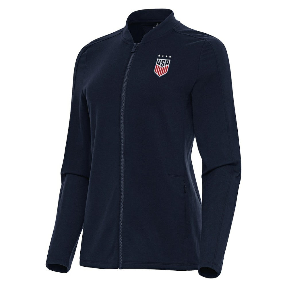 USWNT Antigua Women's Continual Full-Zip Jacket - Navy cheap