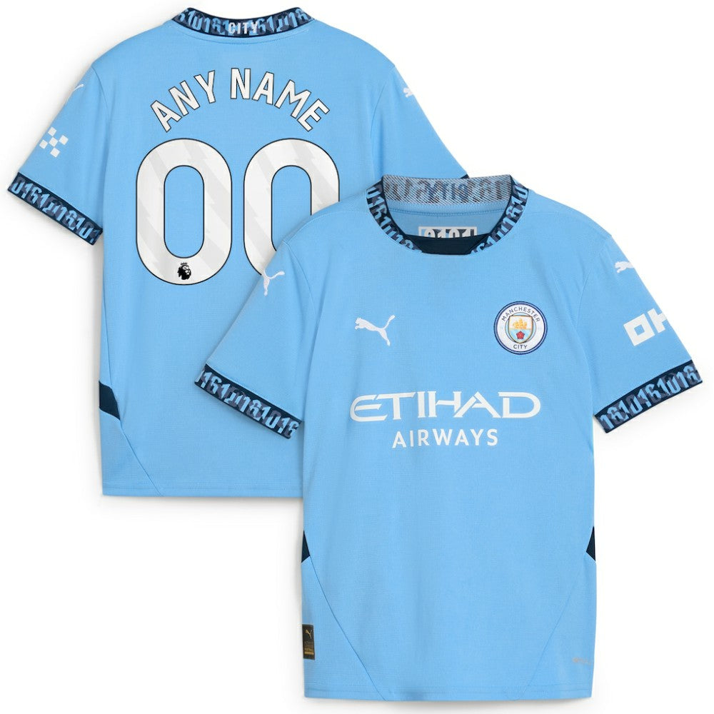 Manchester City Youth 2024/25 Home Replica Custom Jersey - Light Blue on sale