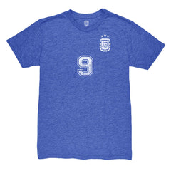 Julián Álvarez Argentina National Team 1863FC Retro Name & Number Tri-Blend T-Shirt - Blue cheap