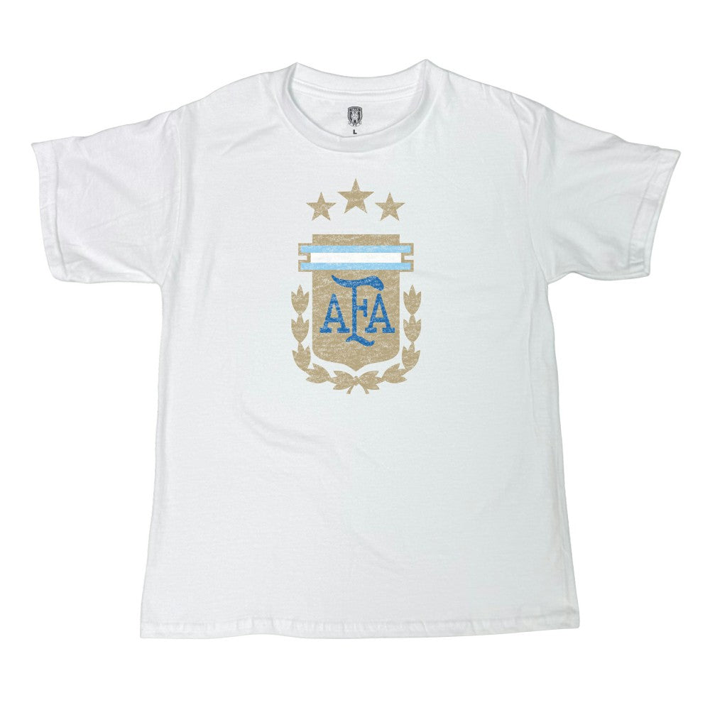Argentina National Team 1863FC Youth Badge T-Shirt - White discount