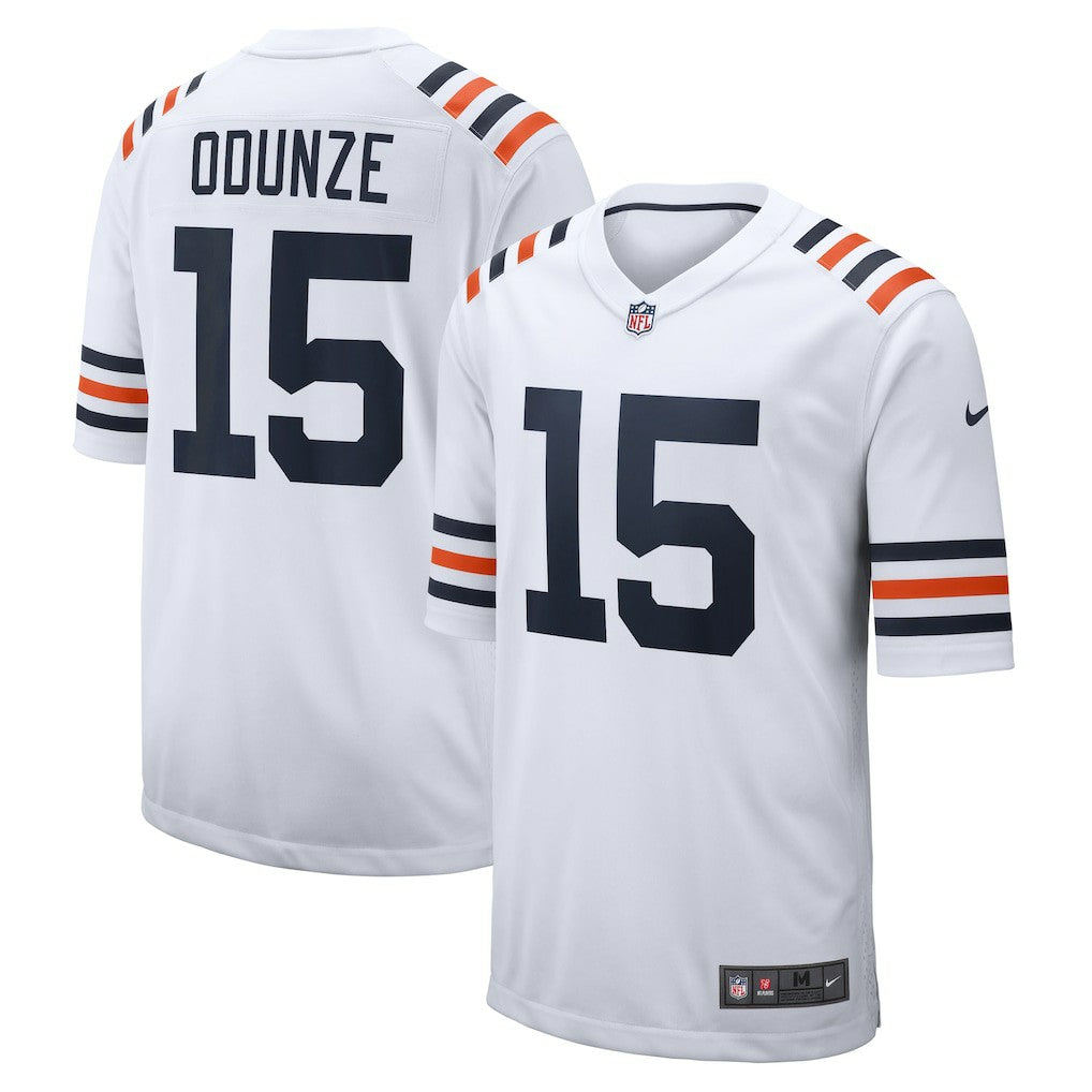 Rome Odunze Chicago Bears Alternate Game Jersey - White for sale