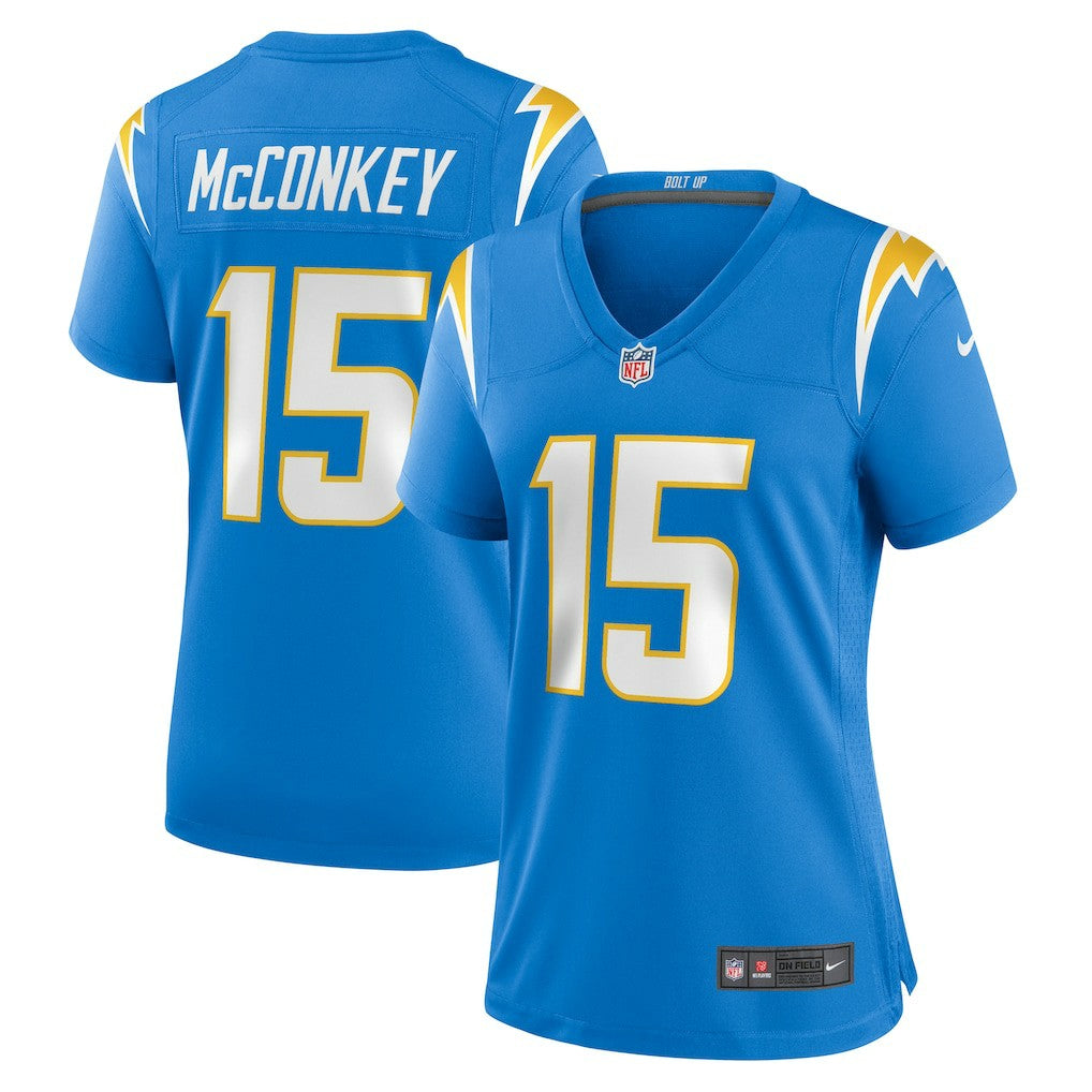 Ladd McConkey Los Angeles Chargers Women's Game Jersey - Powder Blue for sale