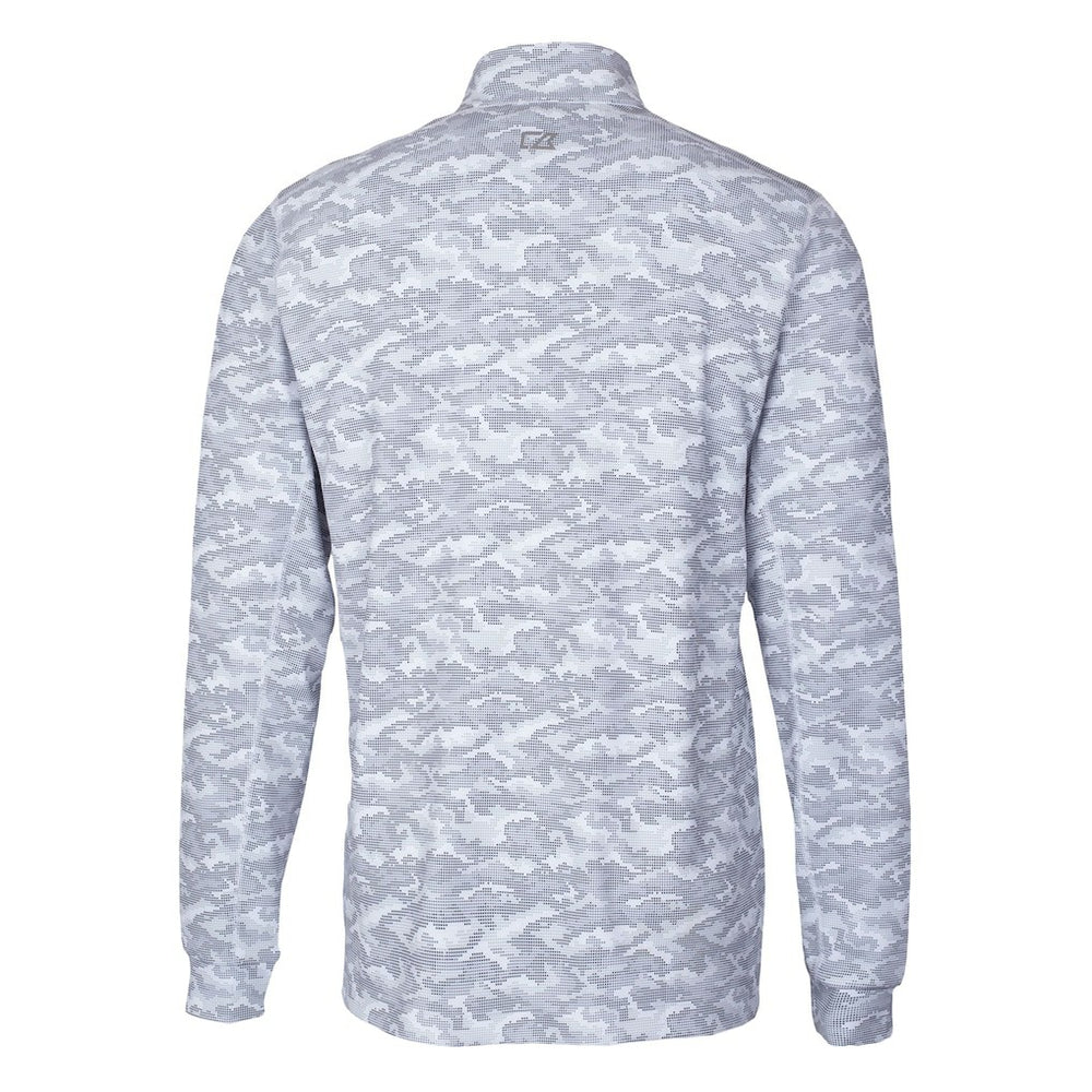 Carolina Panthers Cutter & Buck Traverse Camo Print Stretch DryTec Quarter-Zip Top - Charcoal for sale