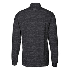 Carolina Panthers Cutter & Buck Traverse Camo Print Stretch DryTec Quarter-Zip Top - Black cheap