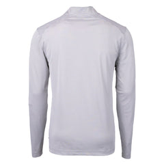 Carolina Panthers Cutter & Buck Virtue Eco Pique Micro Stripe Recycled Quarter-Zip Jacket - Gray on sale