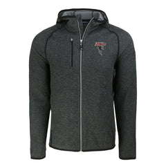 Atlanta Falcons Cutter & Buck Mainsail Hoodie Raglan Full-Zip Jacket - Heather Charcoal discount