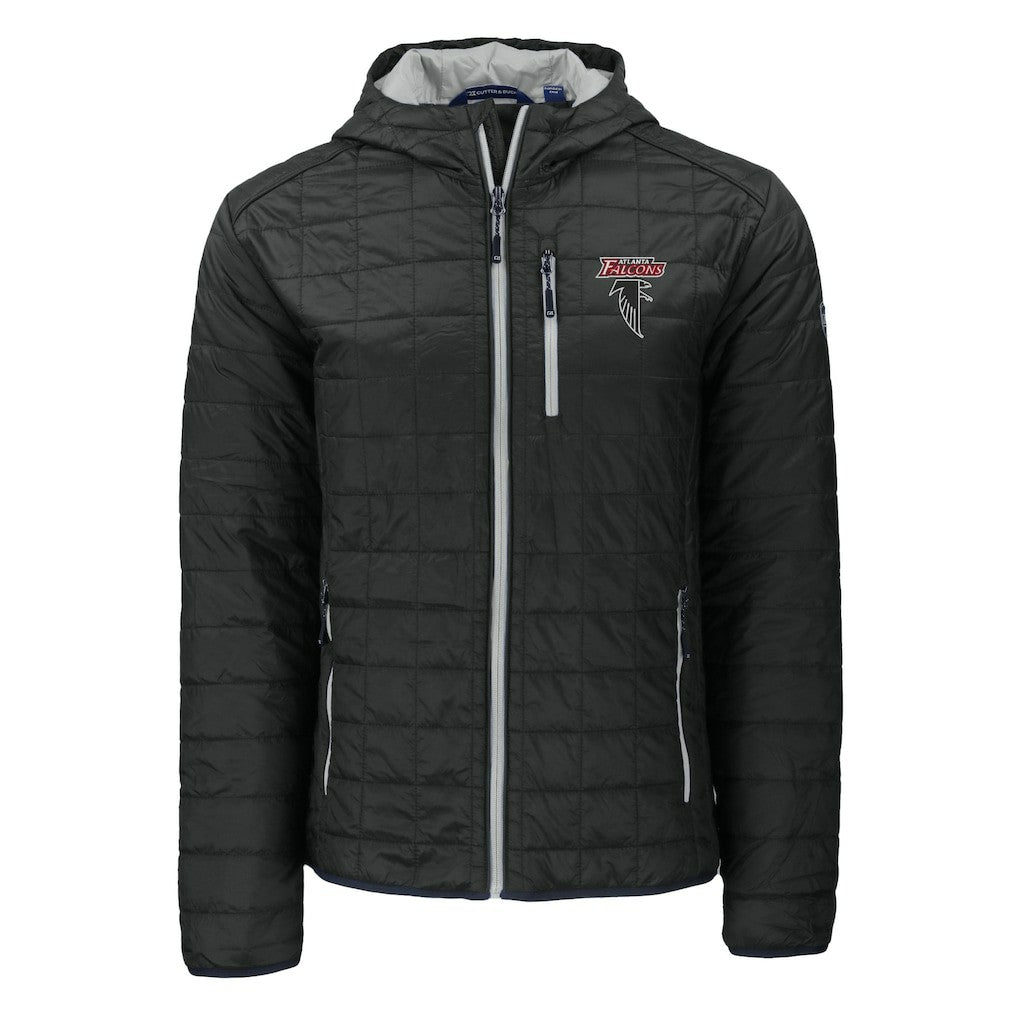 Atlanta Falcons Cutter & Buck Rainier PrimaLoft Eco Insulated Full-Zip Puffer Jacket - Black outlet