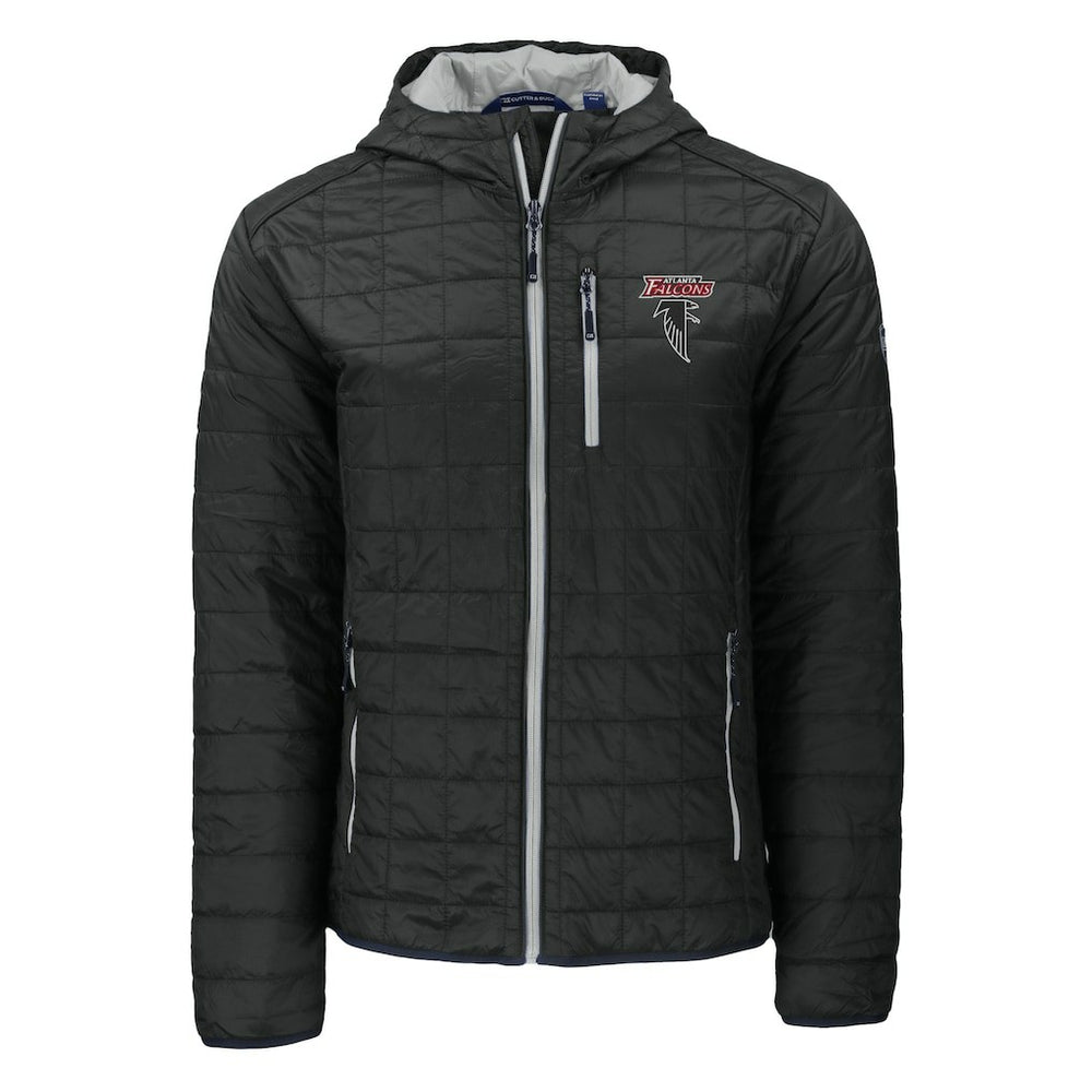 Atlanta Falcons Cutter & Buck Rainier PrimaLoft Eco Insulated Full-Zip Puffer Jacket - Black outlet