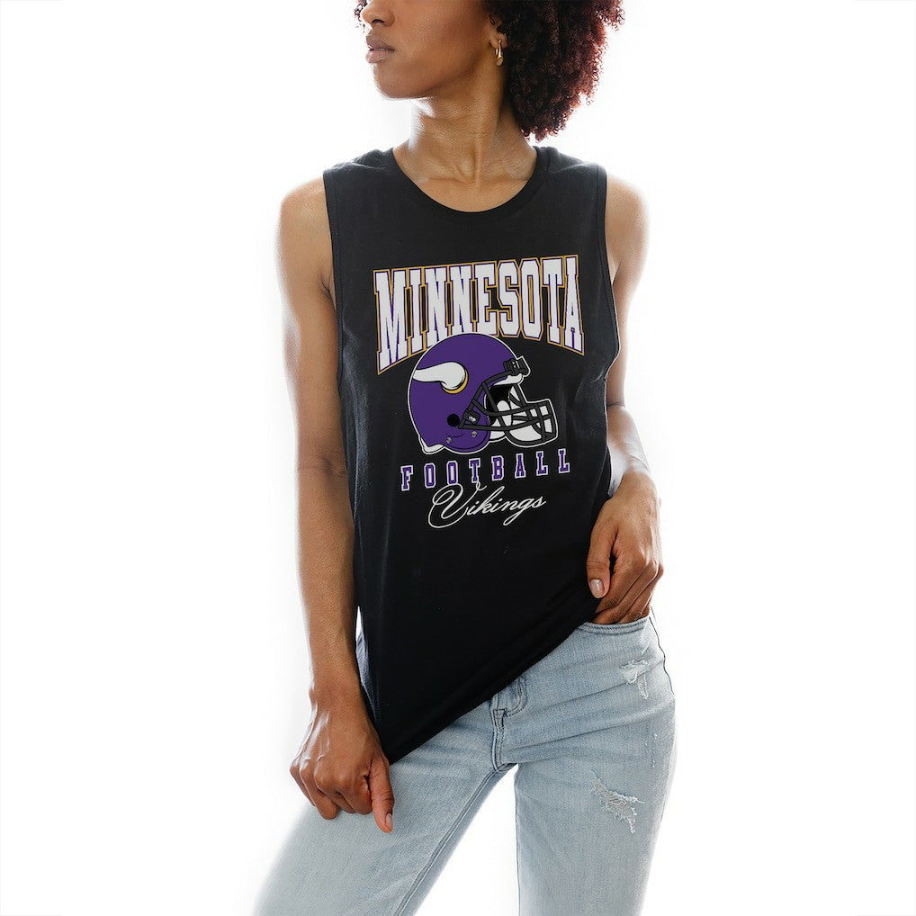 Minnesota Vikings Gameday Couture Women's Preseason Opener Racerback Tank Top - Black discount