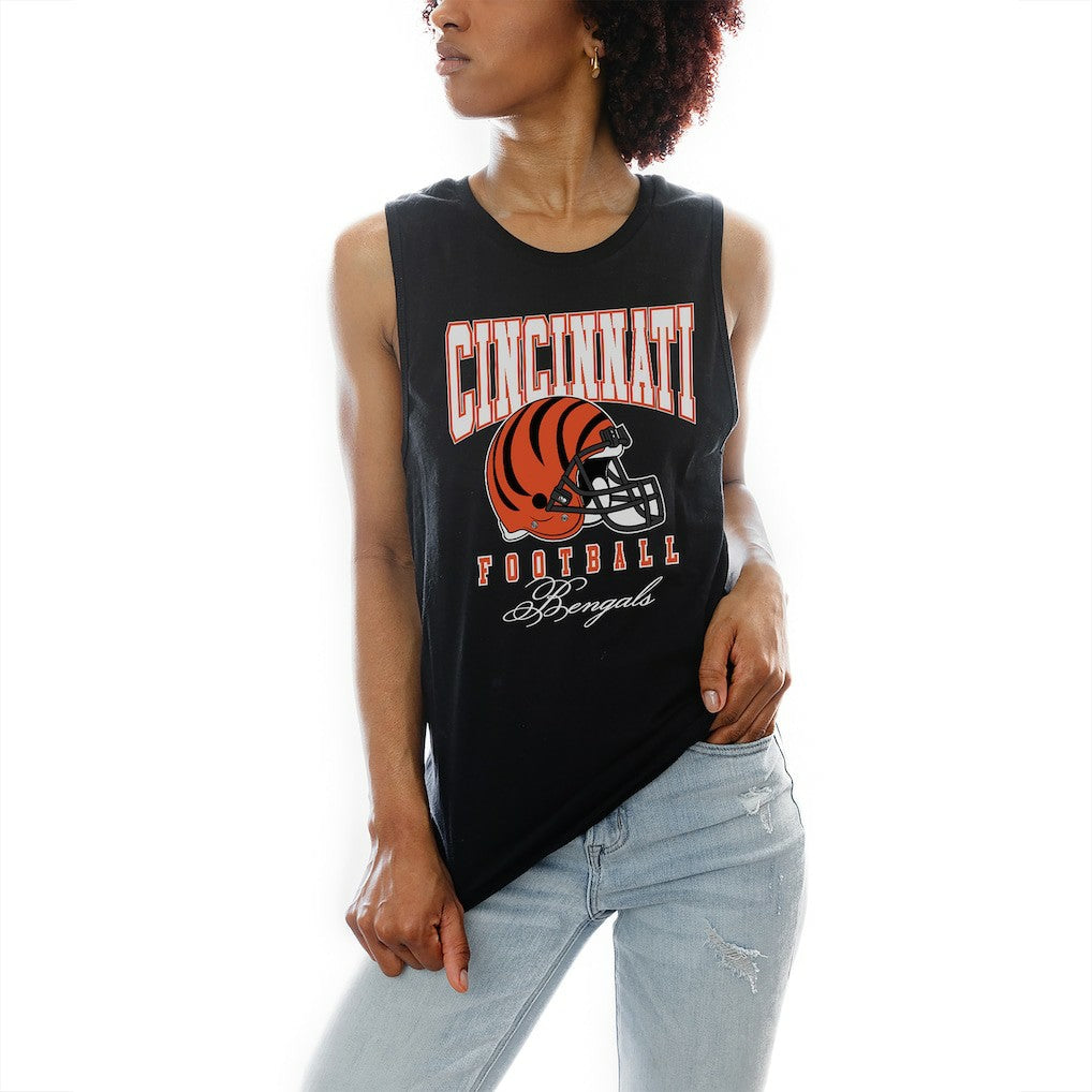 Cincinnati Bengals Gameday Couture Women's Preseason Opener Racerback Tank Top - Black sale