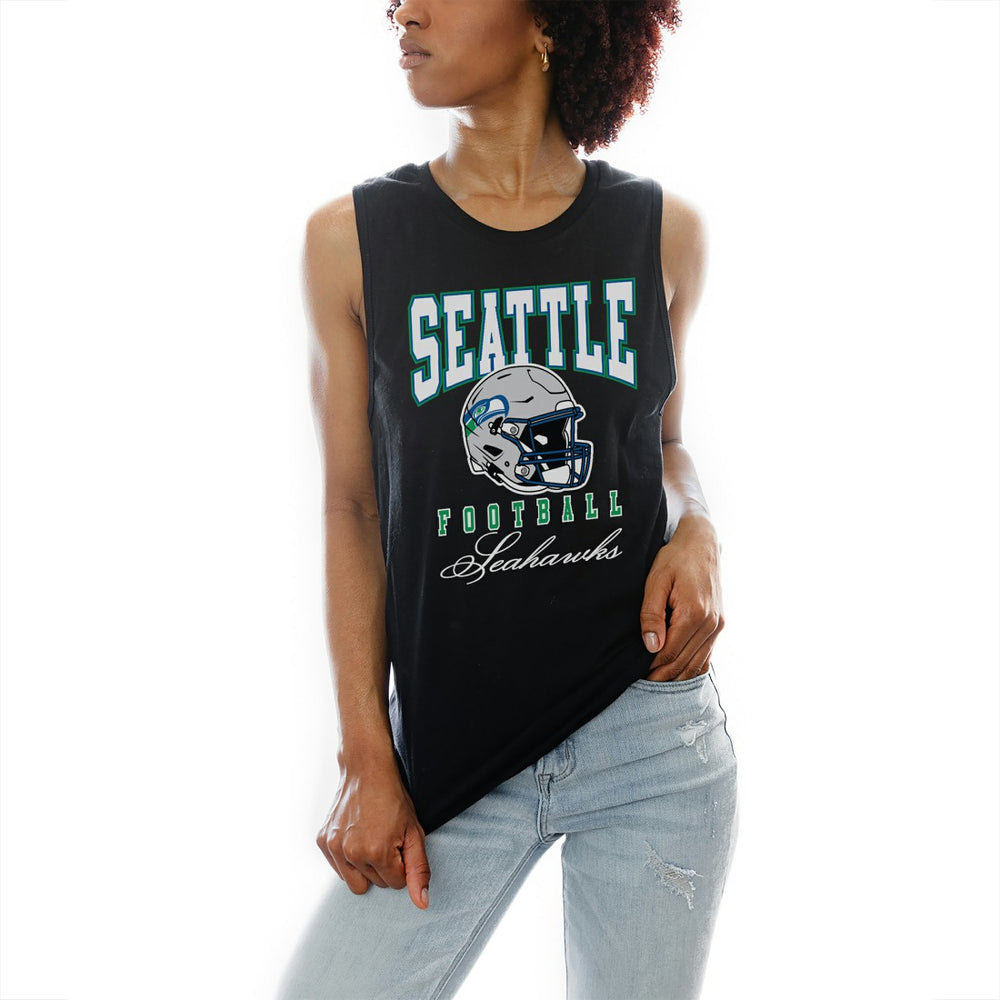 Seattle Seahawks Gameday Couture Women's Preseason Opener Racerback Tank Top - Black sale