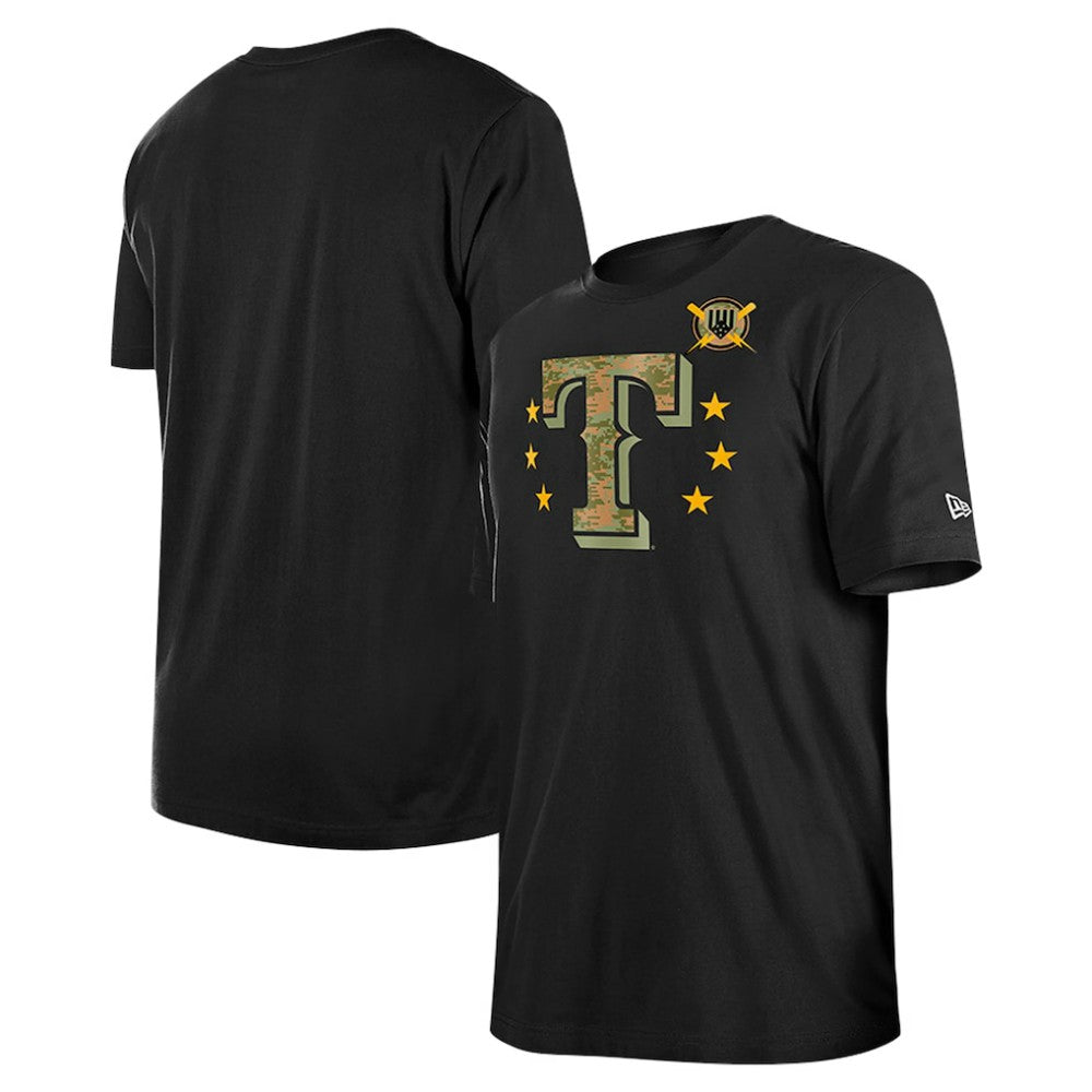 Texas Rangers 2024 Armed Forces Day T-Shirt Black