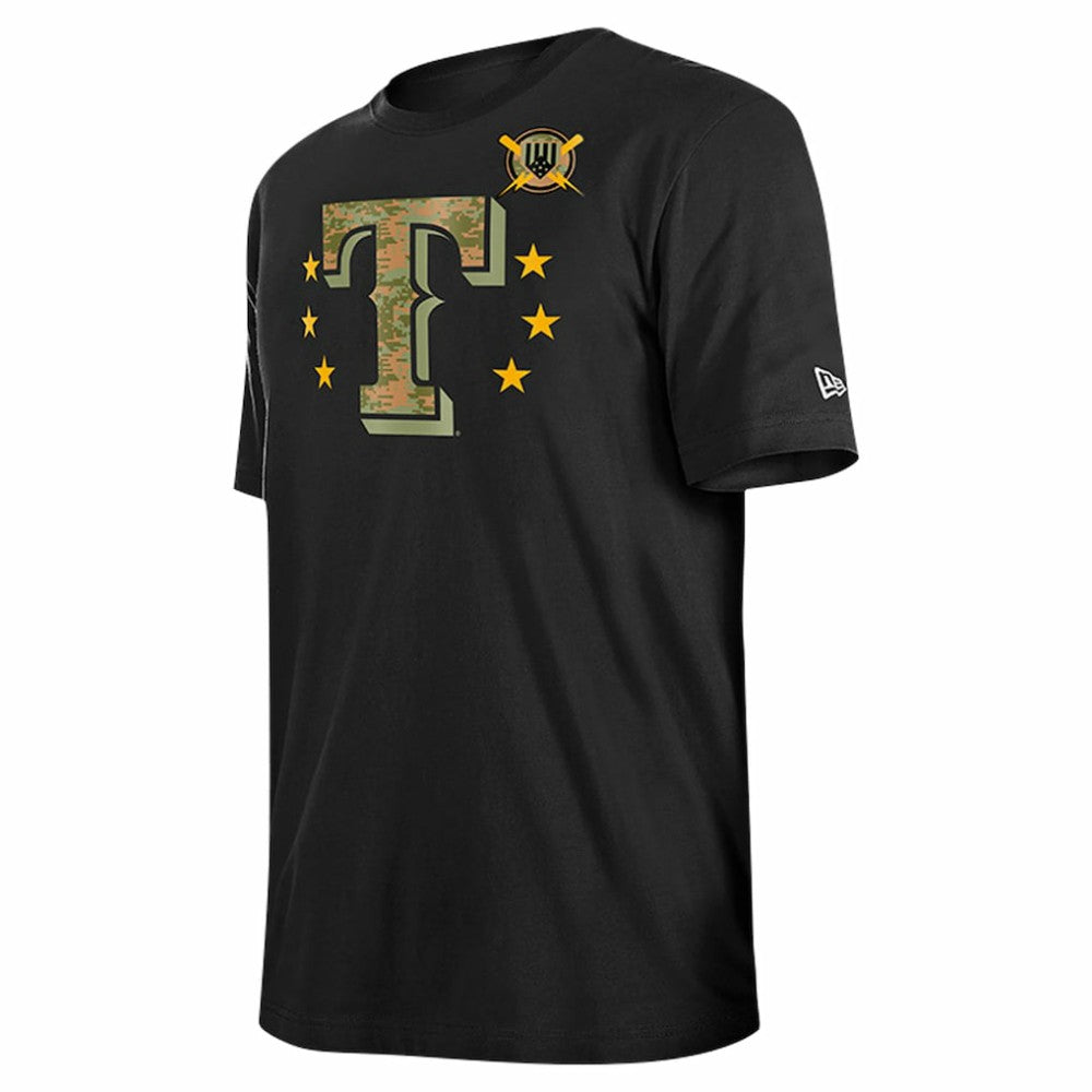 Texas Rangers 2024 Armed Forces Day T-Shirt Black