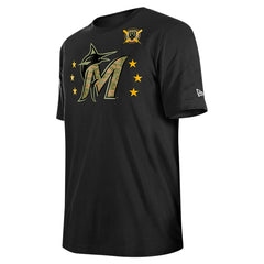 Miami Marlins 2024 Armed Forces Day T-Shirt Black