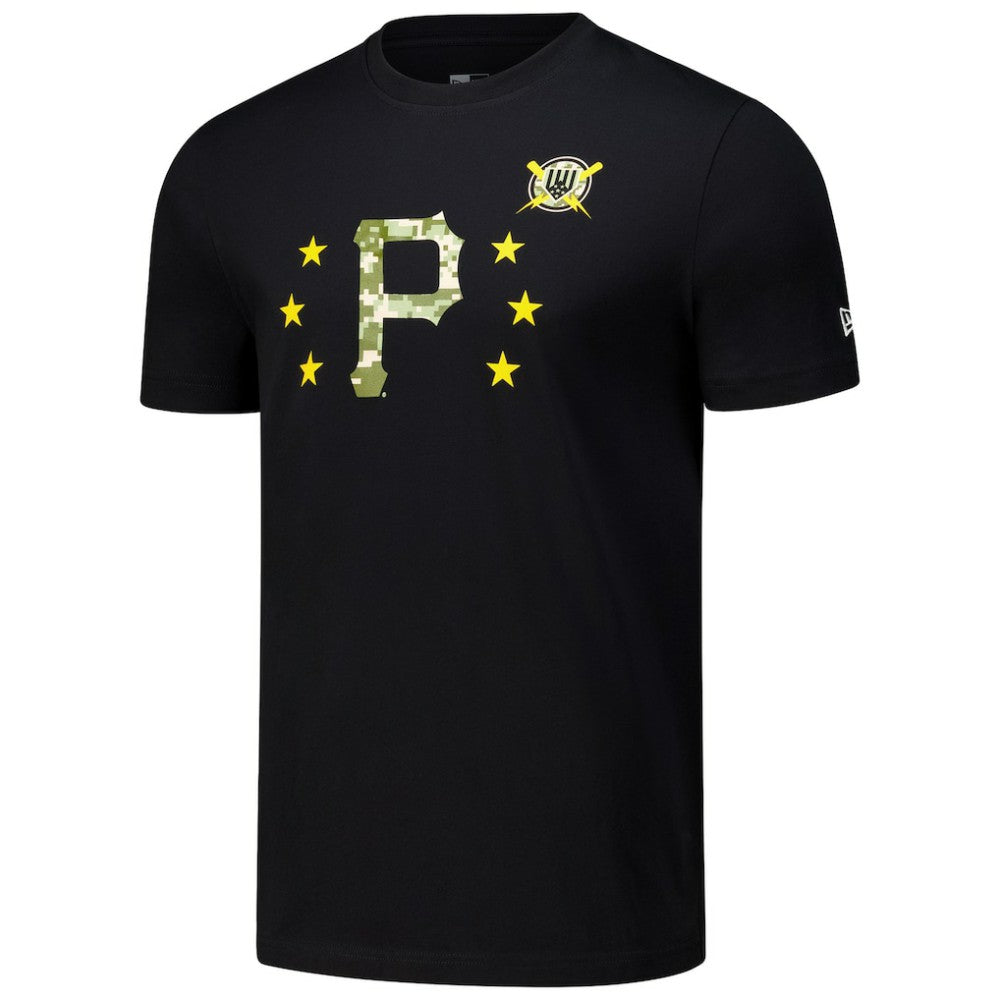 Pittsburgh Pirates 2024 Armed Forces Day T-Shirt Black