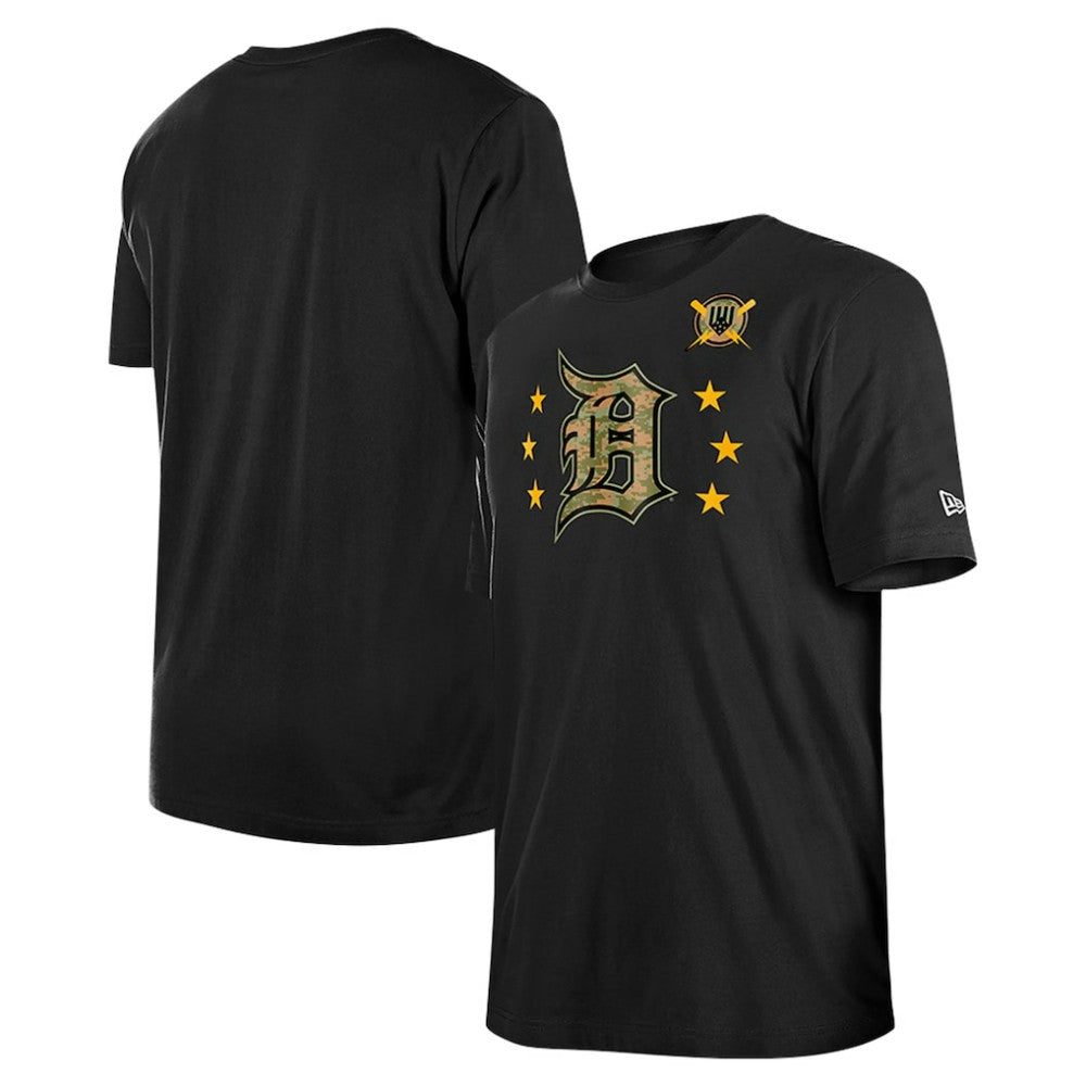Detroit Tigers 2024 Armed Forces Day T-Shirt Black