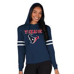 Houston Texans Concepts Sport Women's Marathon Long Sleeve Hoodie Top - Navy cheap