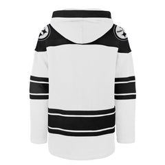 Pittsburgh Steelers '47 After Image Superior Lacer Pullover Hoodie - White on sale