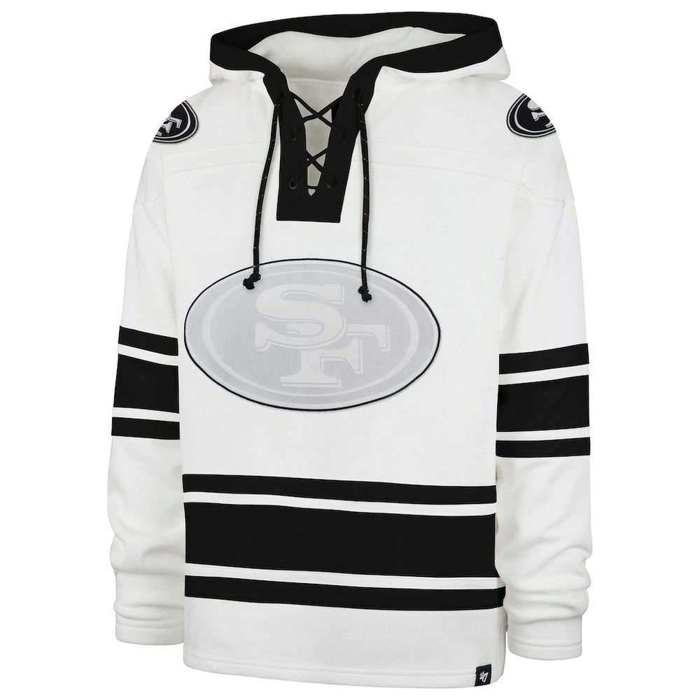 San Francisco 49ers '47 After Image Superior Lacer with Hood - White for sale