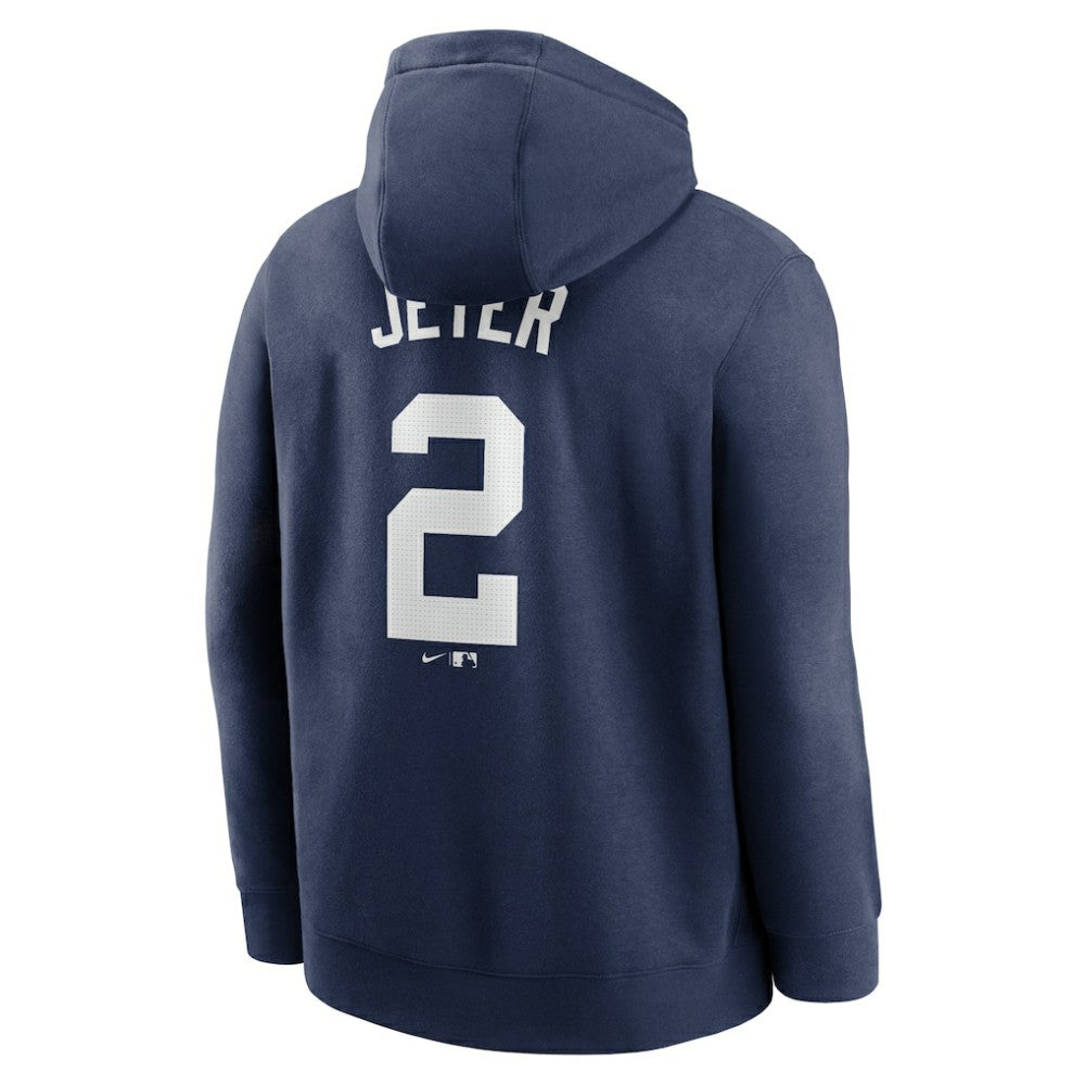 Derek Jeter New York Yankees Player Name & Number Club Pullover Hoodie Navy