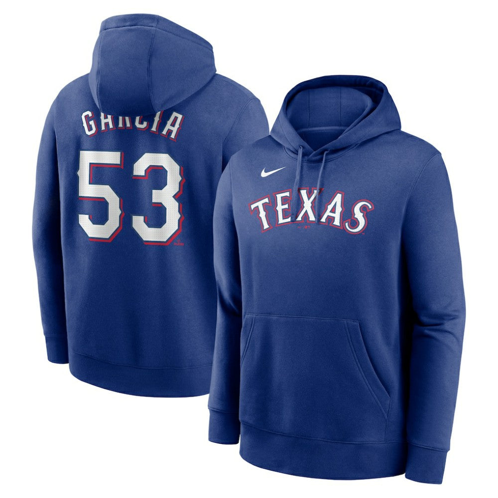 Adolis Garcia Texas Rangers Player Name & Number Club Pullover Hoodie Royal