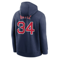 David Ortiz Boston Red Sox Player Name & Number Club Pullover Hoodie Navy