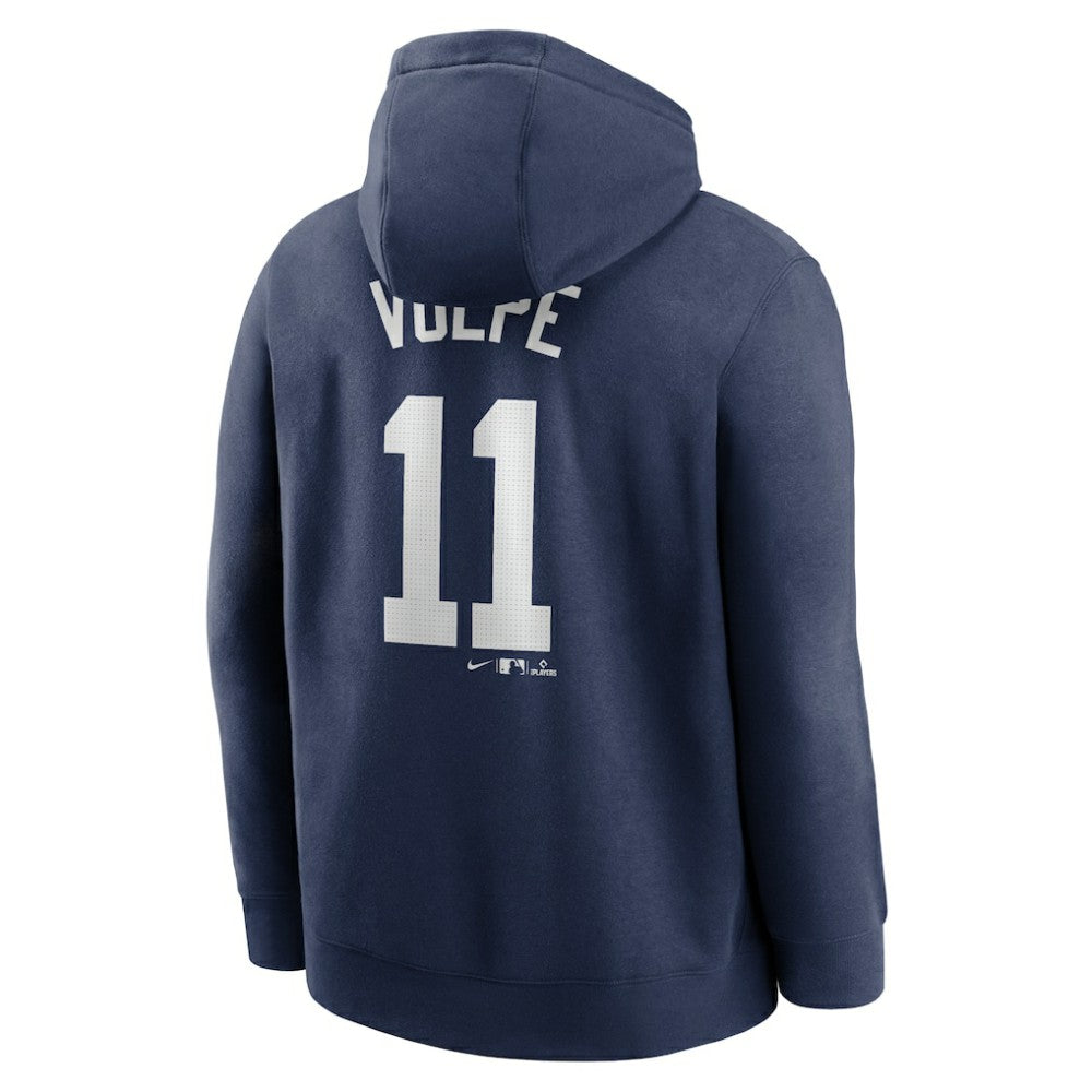 Anthony Volpe New York Yankees Player Name & Number Club Pullover Hoodie Navy