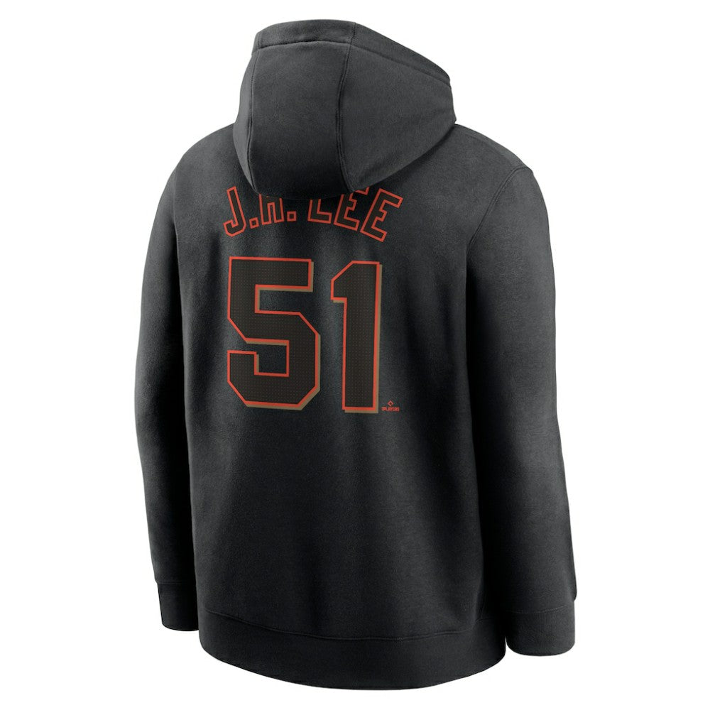 Jung Hoo Lee San Francisco Giants Player Name & Number Club Pullover Hoodie Black