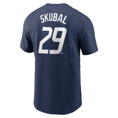 Tarik Skubal Detroit Tigers 2024 City Connect Fuse Name & Number T-Shirt Navy