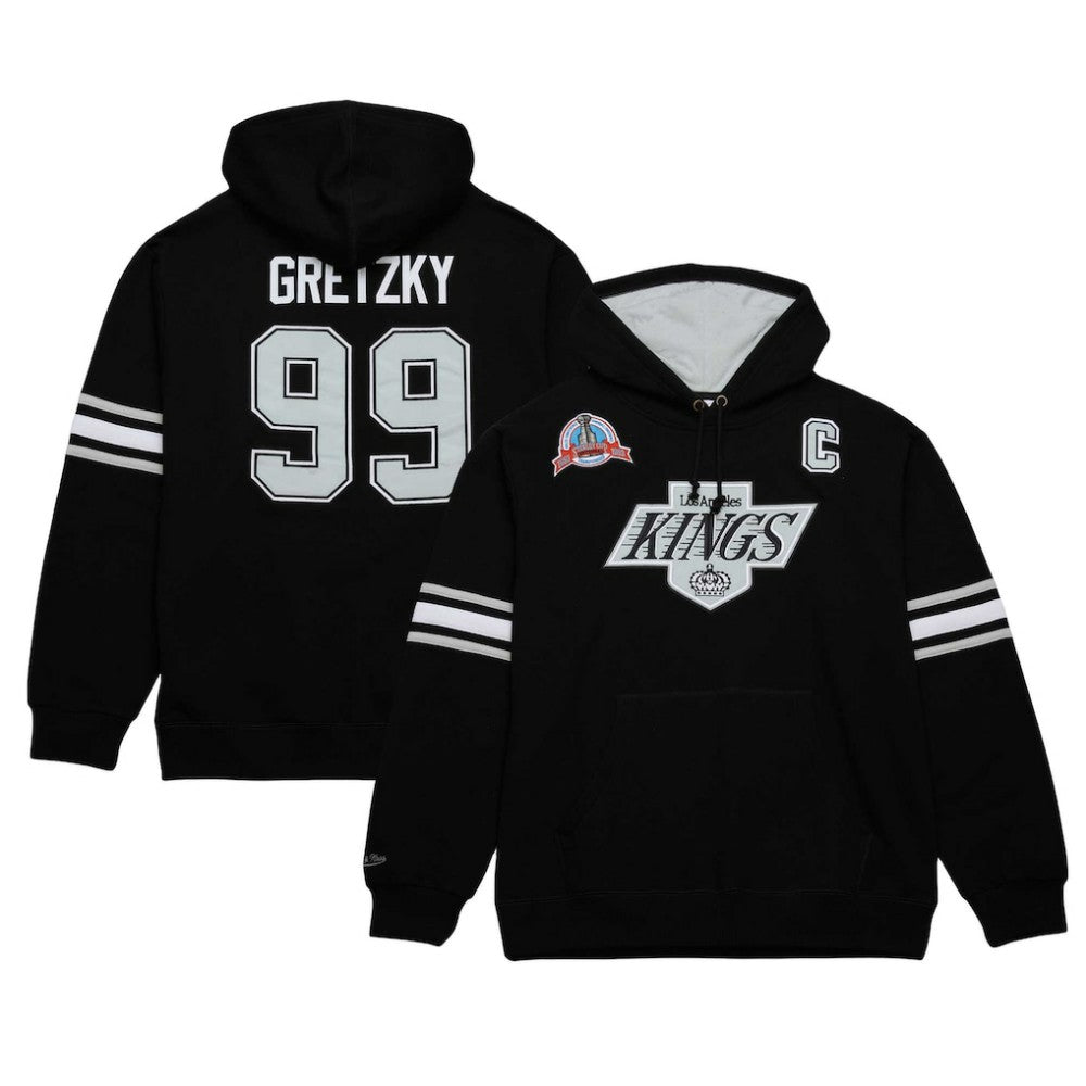 Wayne Gretzky Los Angeles Kings Mitchell & Ness 1993 Name & Number Premium Pullover Hoodie - Black Hoodies