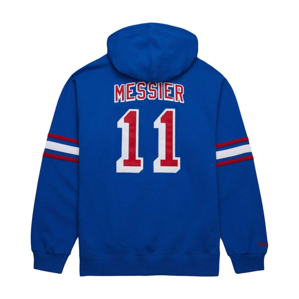 Mark Messier New York Rangers Mitchell & Ness Name & Number Premium Pullover Hoodie - Blue Hoodies