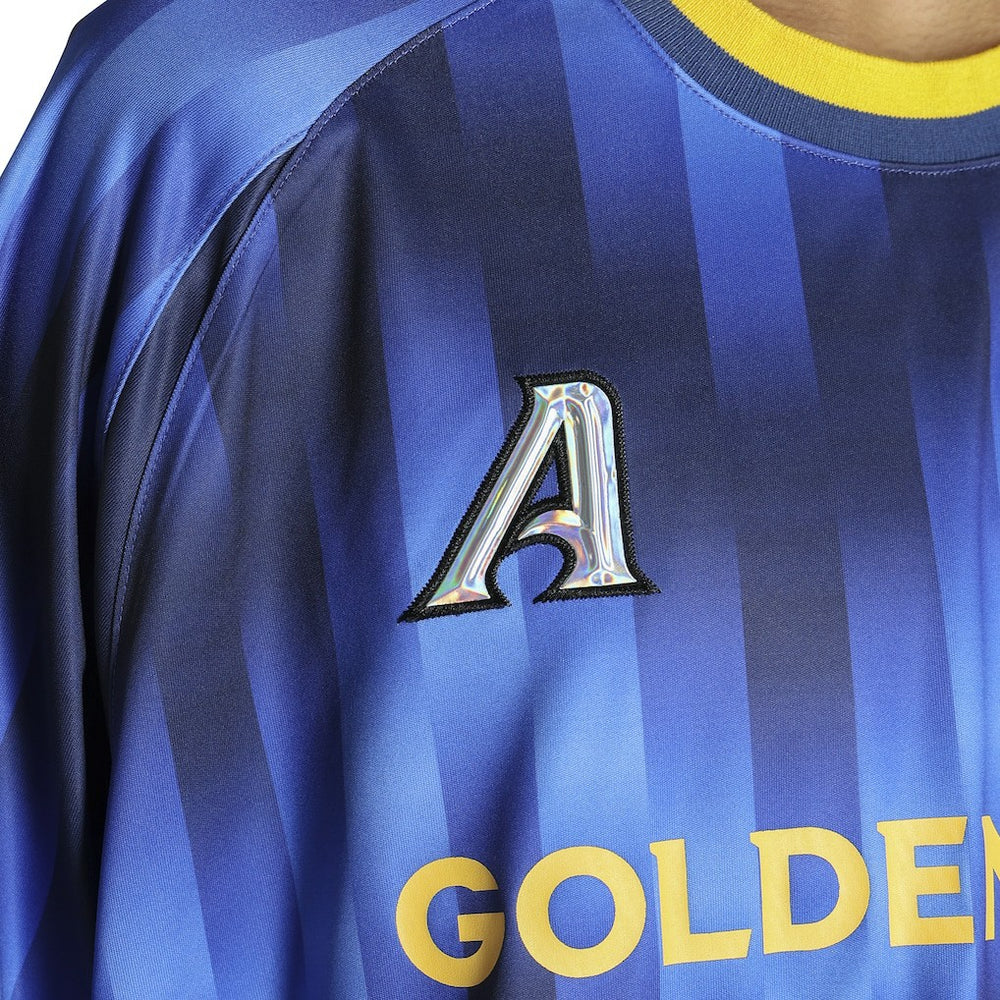 Golden State Warriors Authmade x NBA Soccer Kit Fashion Jersey sale - Blue on sale